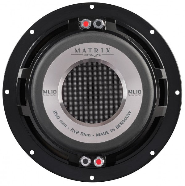 BRAX MATRIX ML10 SUB - 250 mm High-End Subwoofer with 2 x 2 Ohms Dual Voice Coil