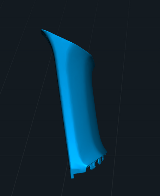 Aion Y Plus A Pillar 3D Drawing